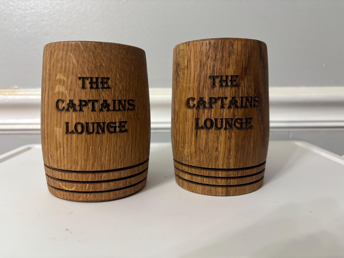 Customizable Handmade White Oak Whiskey Cup: Charred Interior